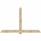 Ekena Millwork Eugene Rough Sawn Timber Gable Bracket, Douglas Fir, 96"W x 60"H x 6"D x 6"F, 15/12 Pitch GBW096X60X0606EUG00RDF - alternate 1